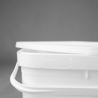 3 liter Duidelijke Plastic Emmers met Deksels de Vierkante OEM ODM Dienst