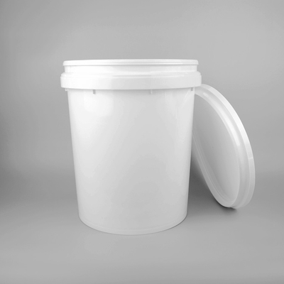 Witte 20Liter Ronde van 5 Gallon de Plastic die Emmers met Breuk op Deksel wordt gevormd