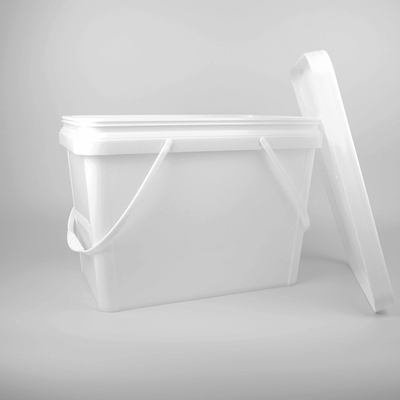 Vierkante Emmer Witte 20L Plastic Pail With Lid