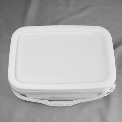 De aangepaste Plastic Emmer van de Kleurenpp Emmer 5L met Deksel Vierkante Vorm