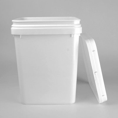 Vierkante Plastic de Rang Witte Kleur 20L van het Emmervoedsel