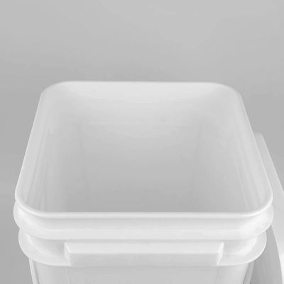 Chemisch bestand vierkant plastic emmer met IML/warmteoverdracht/schermdruk