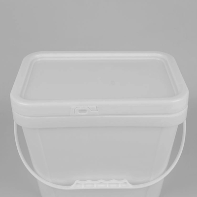 De gewaarborgde Vierkante Zwarte Plastic Rang van het Emmersvoedsel 6L