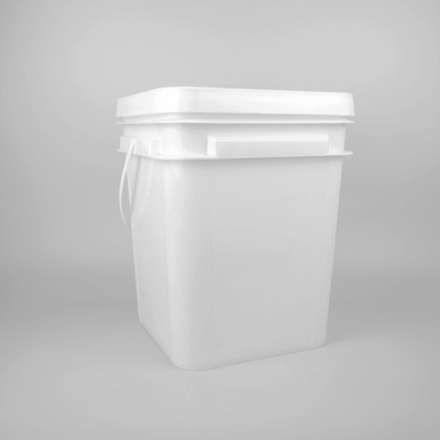 5 gallon20l Vierkante Rode Pail Food Grade Pp Large Plastic Emmers met Deksel
