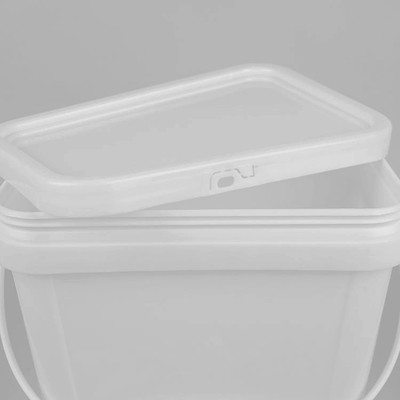 Voedingsmiddelenkwaliteit Vierkante plastic emmer lichtgewicht slagvast met een capaciteit van 10 liter