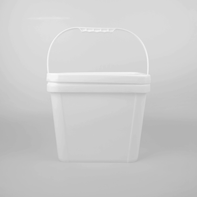 Voedingsmiddelenkwaliteit Vierkante plastic emmer lichtgewicht slagvast met een capaciteit van 10 liter