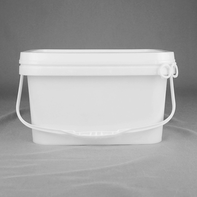 De aangepaste Plastic Emmer van de Kleurenpp Emmer 5L met Deksel Vierkante Vorm