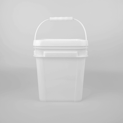 5 de Witte Vierkante Plastic Emmers van het literpolypropyleen voor Detergens