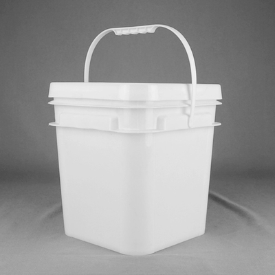 9L vierkante Plastic Emmer