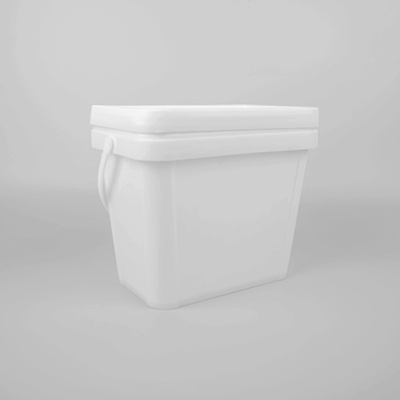 De gewaarborgde Vierkante Zwarte Plastic Rang van het Emmersvoedsel 6L