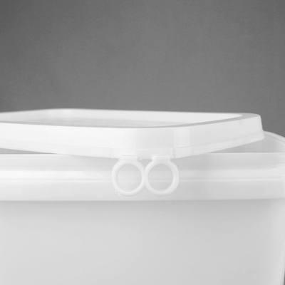 De aangepaste Plastic Emmer van de Kleurenpp Emmer 5L met Deksel Vierkante Vorm