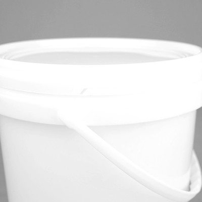 Aangepaste Plastic Verfemmer 5L/Litre pp Pail White Round Plastic Barrel