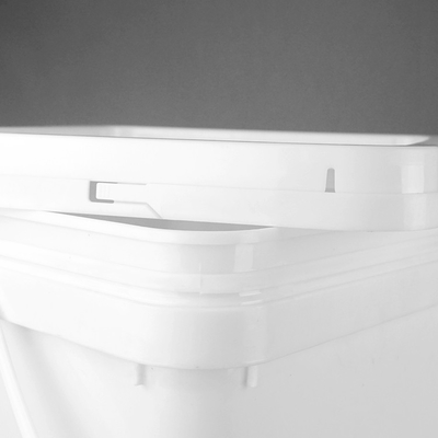 De Rechthoekige Plastic Verpakkende Trommel van de voedselrang 20kg met Deksel en Dubbele Handvatten