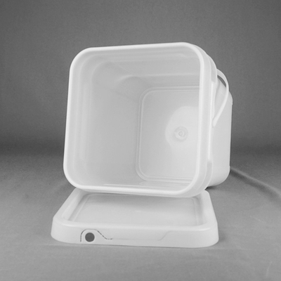 9L vierkante Plastic Emmer