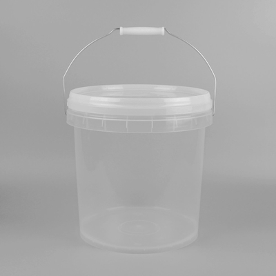 de Transparante Plastic Verpakkende die Emmer van 1L 5L 10L met Deksel en Handvat wordt aangepast