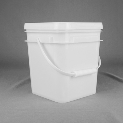 De witte Rechthoekige Hitte Transferprinting van de 5 Liter Plastic Emmer