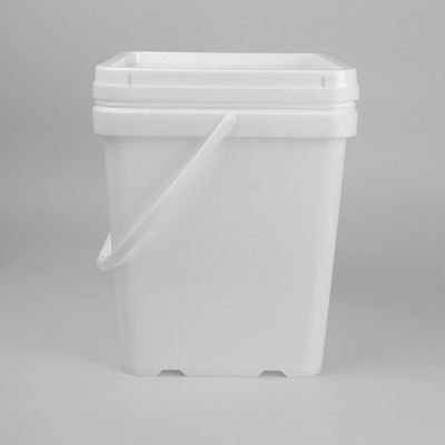 Het Voedselrang Plastic Pail With Lid And Handle van 18 Liter Plastic Vierkante Emmers