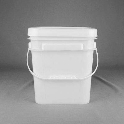 9L vierkante Plastic Emmer