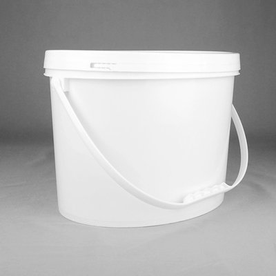 1 gallon het Roomijs van de 2 Gallon Ovale Plastic Emmer Verpakking met Dekselhandvat
