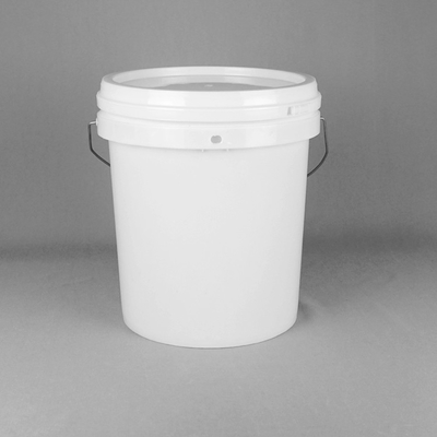 Het scherm die Witte Plastic Emmers 5 Gallon met Deksel drukken