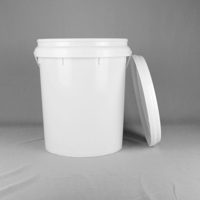 Stapelbare Zwarte Witte 5 Gallon Plastic Emmer 20 Liter voor Smeermiddel