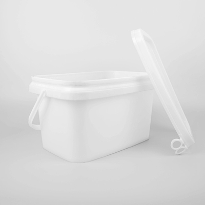 5L pp-Rechthoekige de Emmer Witte Vierkante Plastic Emmers van de Hulpmiddelopslag