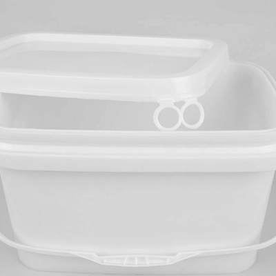 5L pp-Rechthoekige de Emmer Witte Vierkante Plastic Emmers van de Hulpmiddelopslag