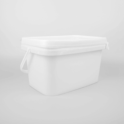 5L pp-Rechthoekige de Emmer Witte Vierkante Plastic Emmers van de Hulpmiddelopslag