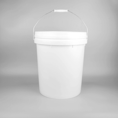 De witte Ronde Lege Emmer van de 20 Liter Plastic Verf voor Verf