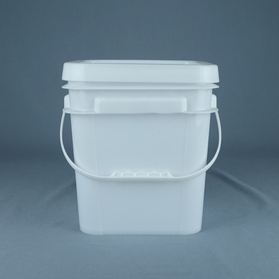 Vierkante Plastic Emmers van voedsel de Veilige 10 Liter met Handvatten Aangepaste Kleur