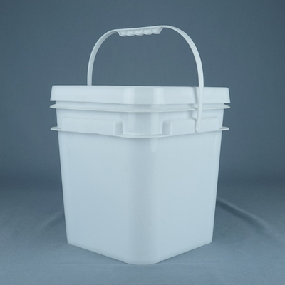 Vierkante Plastic Emmers van voedsel de Veilige 10 Liter met Handvatten Aangepaste Kleur