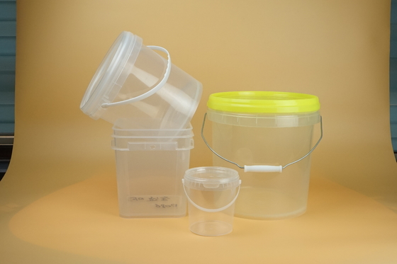 De Zichtbare Transparante Plastic Emmer van de voedselrang in Diverse Grootte